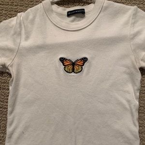 brandy melville butterfly top